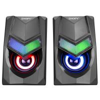 SNOPY SN-X25 2.0 Multimedia RGB Işıklı 3W*2 Siyah USB Speaker